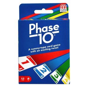 Phase 10 Card Game by Mattel Rumny with a twist card game